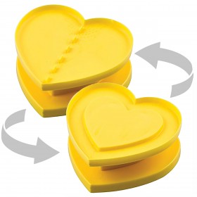 Комплект кутер за курабии Сърце със скрито писмо "FOR YOU"